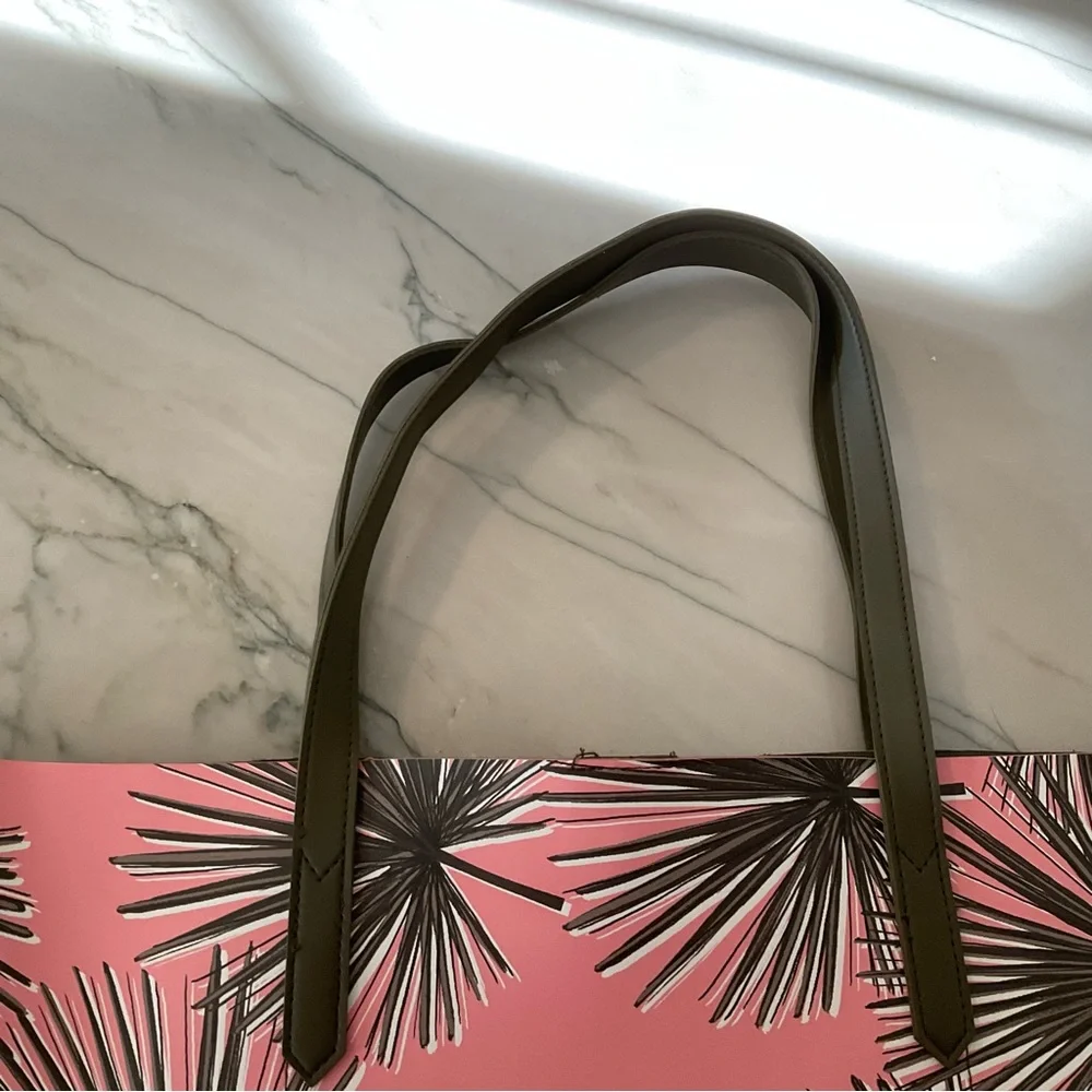 A New Day Palms Faux Tote Beach Bag